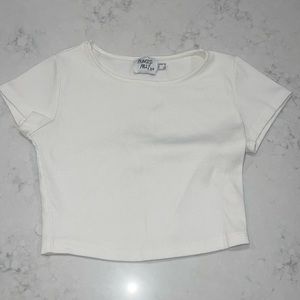 Princess Polly size 6 white crop top